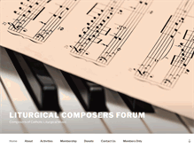 Tablet Screenshot of liturgicalcomposers.net